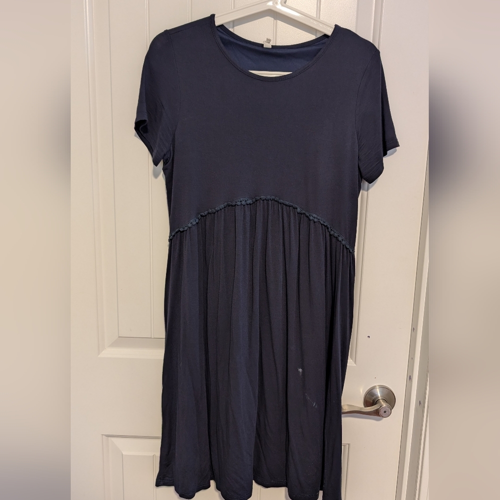 Pinkblush Midnight Blue Short Sleeve Dress